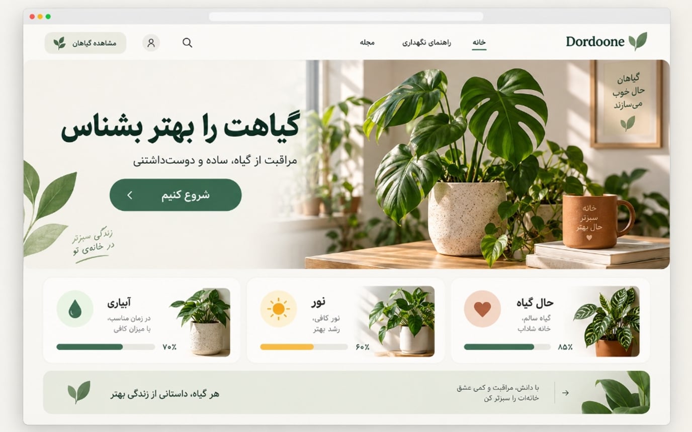 سامانه هوشمند مراقبت از گیاهان خانگی، باغ دردونه - جزئیات پروژه اپکس تیم