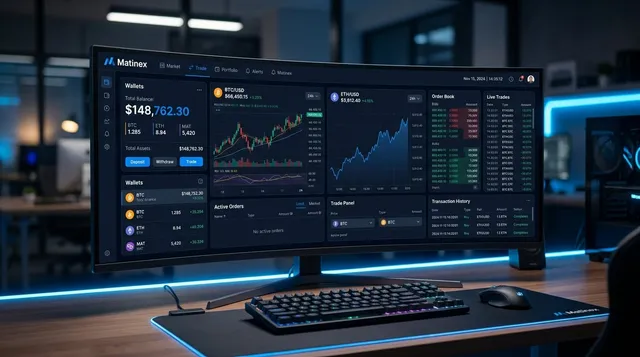 Matinex: صرافة ومنصة للعملات الرقمية